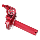 Empuñadura De Giro Del Acelerador De Aluminio Cnc Rojo 22mm