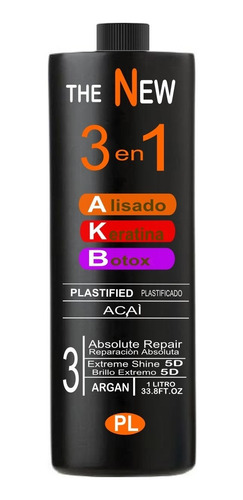 Alisado Plastificado Keratina Rejuvene B Capilar 3 En 1