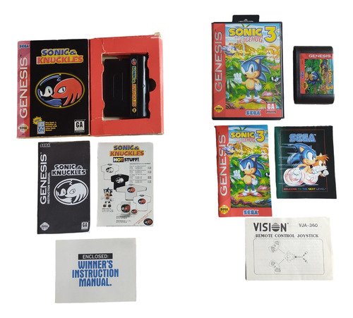 Sonic The Hedgehog 3 & Knuckles Original Para Sega Génesis