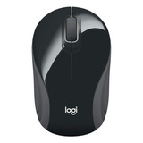 Mouse Logitech Mini Inalambrico/negro Plateado