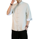 Camisa De Traje Tang De Estilo Chino Para Hombre