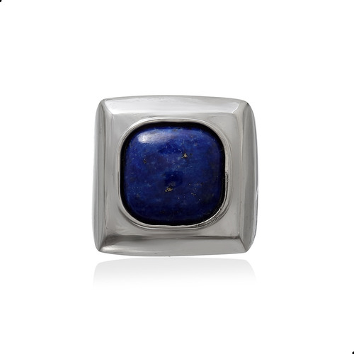 Anel Lapis Lazuli Natural Prata 925 Maciça 11070801