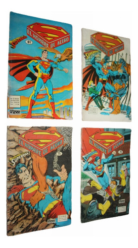 Lote 4 Revistas Superman El Hombre De Acero  Ediciones Cinco