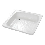 Receptaculo De Acero Esmaltado 80x80 Cms Con Antideliszante