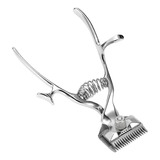 Ferramentas De Barbeiro Mão Clippers Manual Metal Portátil