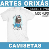 Artes Camisetas Orixás Png Sublimação Estampas Mockups