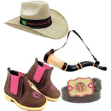 Kit Country Infantil Feminino Festa Tematica Menina Cowgirl