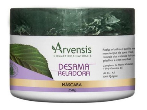 Arvensis Desamareladora Máscara Capilar Cabelos Loiros 250g