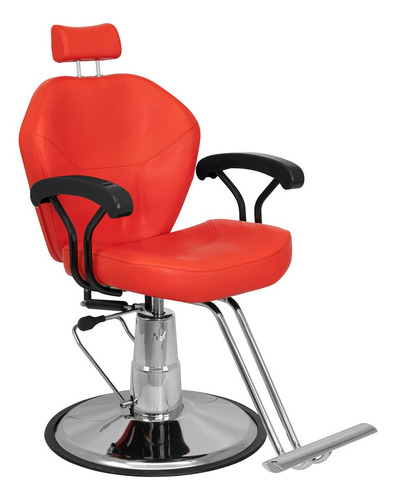 Silla Hidraulica Reclinable Y Giratoria Sillon Para Barberia Vinil Estetica Peluqueria