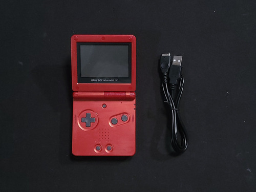 Game Boy Advance Sp Gba 1 Luz 001 Rojo A