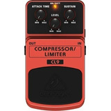 Pedal De Efeito Behringer Cl9 Compressor E Limiter Cor Vermelho