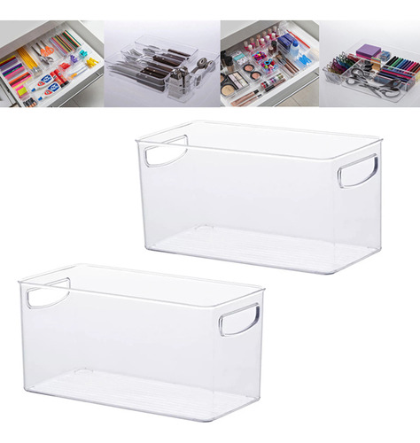 Kit 2 Organizadores Retangular Diamond Multiuso 30x15x15