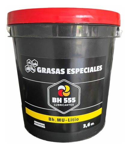 Grasa Litio Multiuso Rojo X 3.6kg Bh555