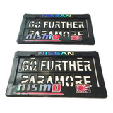 Porta Placa Nissan Nismo Sol Tornasol Par Tipo Marco