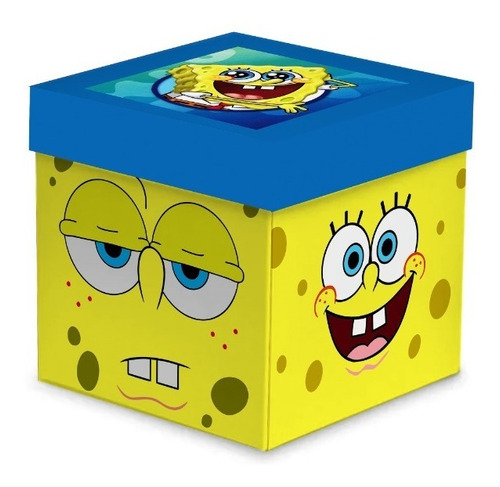 Caja De Regalo Madera Bob Esponja