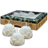 Velas Loto Cera Vegetal Decorativas X 9 Aromanza Color Blanco