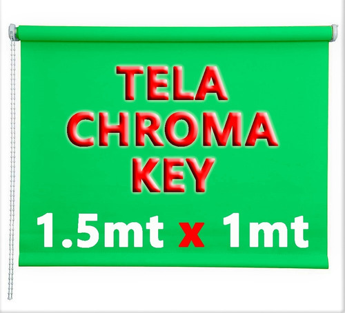 Tela Telon Verde Chroma Key 1.50mt X 1mt