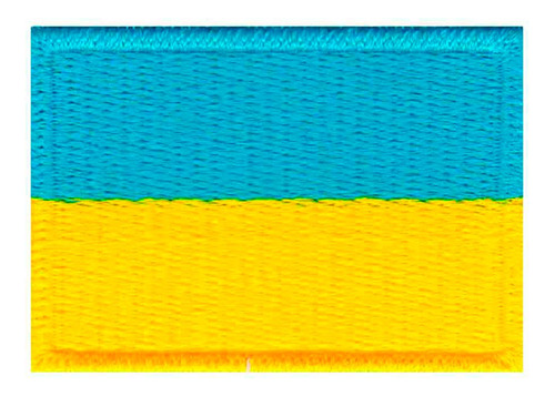 Patch Bordado - Bandeira Da Ucrânia Pequena Bd50167-35p