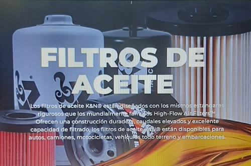 Filtro De Aceite K\u0026n Chevrolet Cmaro, Malibu, Montecarlos. Foto 4