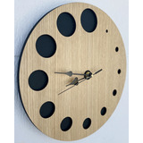 Reloj De Pared De Madera Analógico De Diseño Denver 40x40