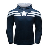 Hoodie Gym Cody Lundin Capitán América Soldado Del Invierno