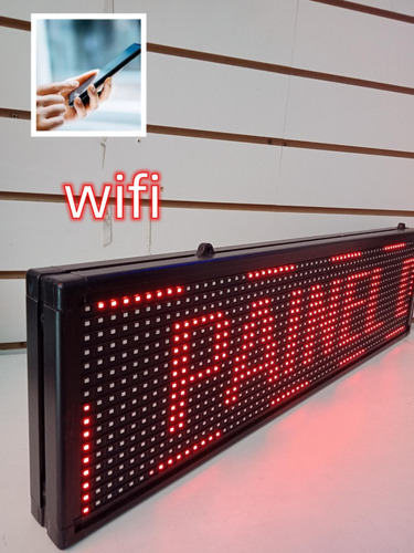 Painel Letreiro Digital Led 70x20 Interno Wifi 12v/24v