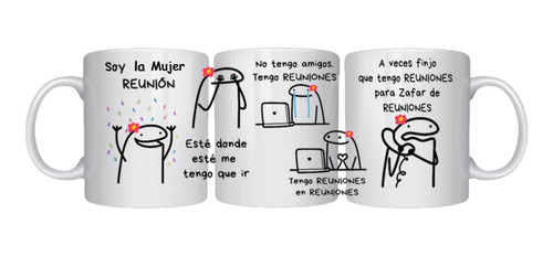 Tazon Taza Personalizada Mujer Reunión Meme Flork Regalo