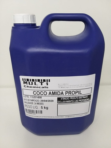 Cocoamido Propil Betaína Anfótero - Galão 5kg - Profissional