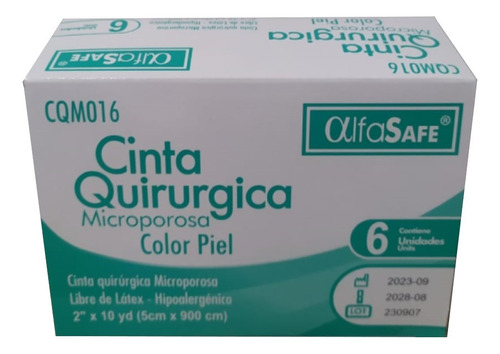 Esparadrapo Micropore Cinta Color Piel ® Alfasafe Alfa Safe