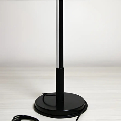 Lámpara De Piso Led C/base Circular Meiso Color De La Estructura Negro Color De La Pantalla Multicolor