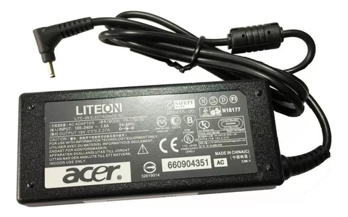Cargador Oiginal Acer 19v-2.37a 45w 3.0mmx1.1mm Punta Fina