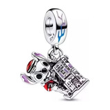 Charm Pandora Disney Hotel Hollywood Paris Stitch Edificio 