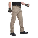 Pantalon Hombre Tactico Militar Cargo Outdoor Pantalon Negro