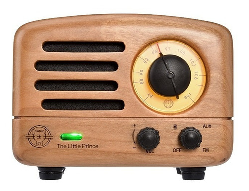 Bocina Bluetooth Y Radio Fm Vintage Madera