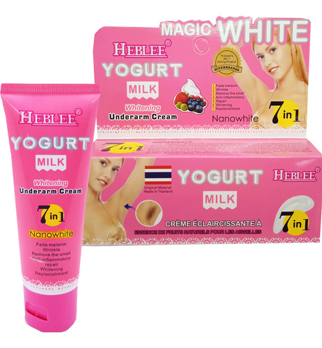 Heblee Crema Aclaradora De Axila Con  Yogurt 80g