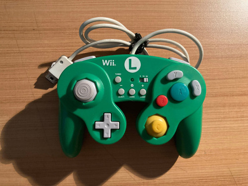 Control Nintendo Wii Tipo Gamecube Luigi Joystick Mando Wiiu