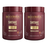 2 Máscaras Shitake Plus Bio Extratus 1kg