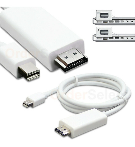 Cable Thunderbolt Mini Displayport Dp A Hd Macho 1 Metro