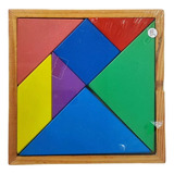 Juego Tangram Madera Didáctico Rompecabezas Niños