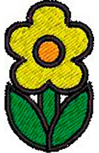 Patch Bordado Flor 2,5x4 Cm Cód.5283