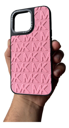 Case Michael Kors Rosa Para iPhone 12 13 14 Pro Y Pro Max