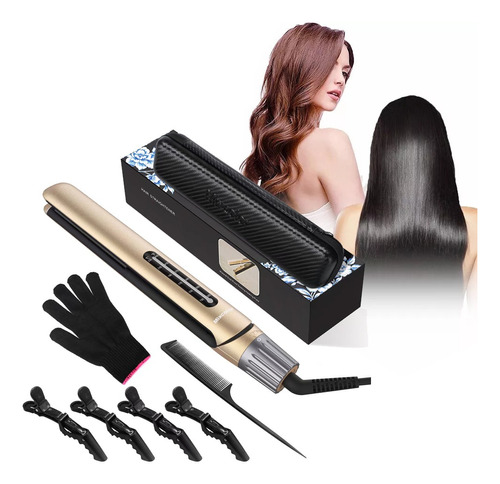 Plancha Para Cabello Rizador Y Alisador Profesional Cerámica