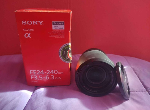 Lente Sony Alpha Sel24240 Fe24-240mm, F3.5-6.3 Oss