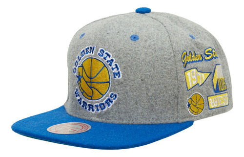 Gorra Mitchell And Ness Nba Melton Patch  Warriors