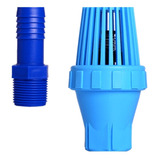 Valvula De Captação Sucção  3/4 Com Adaptador Azul Mangueira