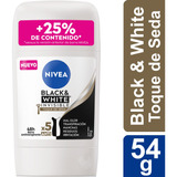 Desodorante Barra Nivea Black&white Toque Seda Femenino 54g