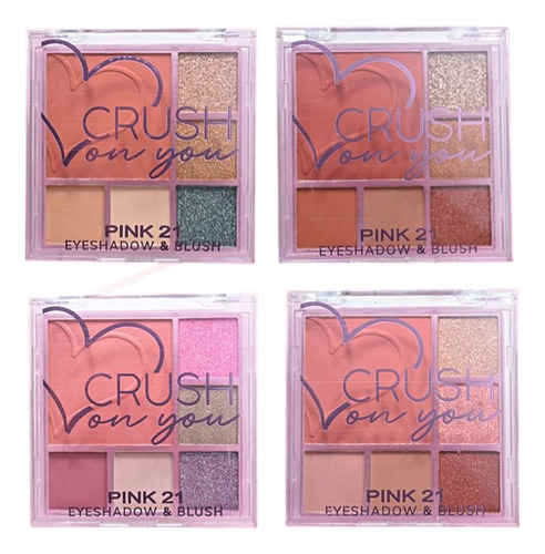 Paleta De Sombras & Rubor Crush On You Pink 21