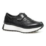 Manet 4002-02 Piel Negra Casual Teniscasual