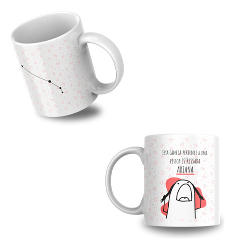 Caneca Personalizada Flork Signos Porcelana 300ml