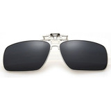 Lentes Clip On Para Óculos Polarizadas Proteção U V 400 Cor Preto